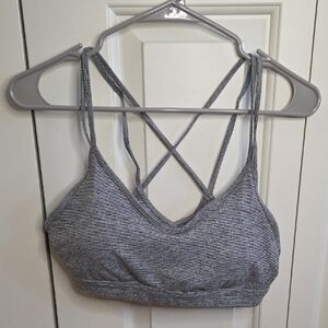 Old Navy Gray Crisscross Sports Bra